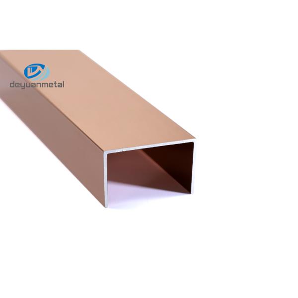 0.8mm Thickness Aluminum U Profiles Electrophoresis Treatment For Wall And Floor Decoration