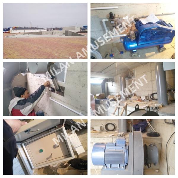 Theme Park Water Surfing Machine Central Control 1.8m Depth For Public