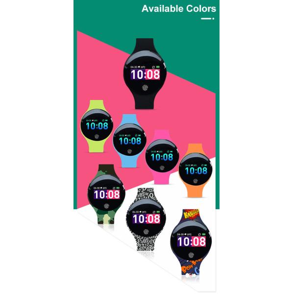 Bluetooth 5.2 Fitness Tracker ROM 512kB Body Temperature Remote Camera For Women