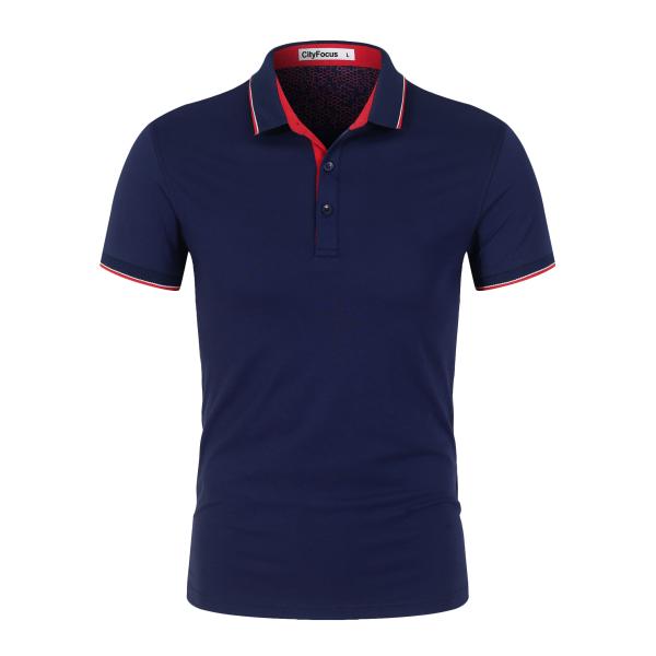 Wholesale Men's Customizable Golf Sportswear Polo Shirt 100% Cotton Polo T-Shirt