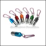 China customed printed logo aluminum alloy pill box case organizer keychain keyrings gift wholesale