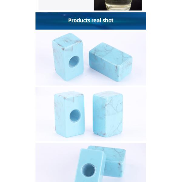 Non Spill Resin Marble Perfume Bottle Cap Custom Logo For Perfume Bottle