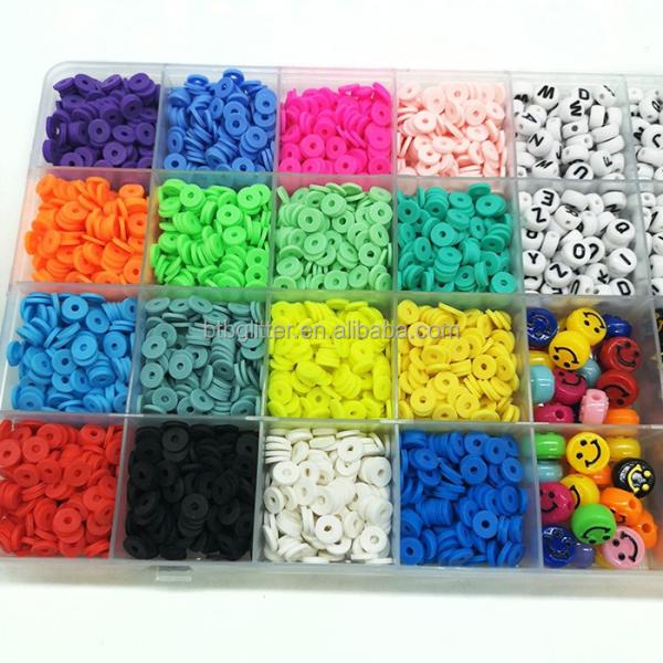 Jewelry Making DIY Crafts Handmade 3500pcs 6mm Clay Beads With Letters Fashion Woman Bracelet Handmade Set Packing Beads