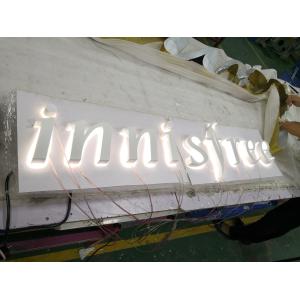 China Illuminated Backlit Stainless Steel Letters Signs 5000K For Hospitals wholesale