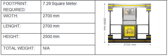 7.29 Square Meter Virtual Reality Tower Shooting Game Simulator