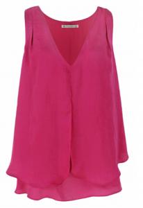 China Pink Color Ladies Fashion Tops Ladies Casual Sleeveless Vest In Summer wholesale