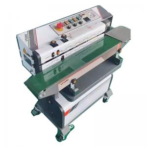 China Stainless Steel Air Inflation Nitrogen Gas Filling Continuous Band Sealer on sale