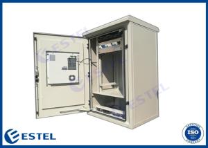 China Double Wall 21U DC48V Pole Mount Weatherproof Enclosure wholesale