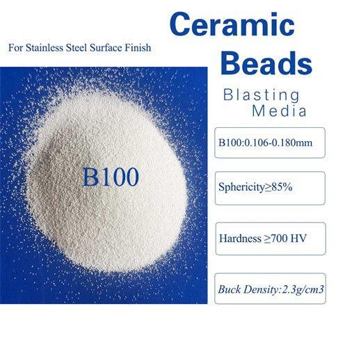 Melting 700HV B100 56 HRC Ceramic Blasting Media