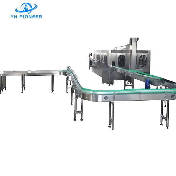 Quality Variable Speed Control Bottle Conveyor Systems , Bottle Transfer Conveyor 45m/min for sale