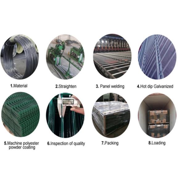 Hot Sales Twin Wire Mesh Fence Panel For Garden Fence With Peach Post