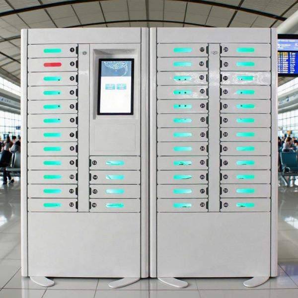 Battery Charging Locker Individual Codes Cell Phone Locker Charging Station With Smart Advertising System
