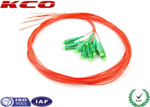 12 fibers LC Pigtail Fiber Optic , Optical Fiber Pigtail Single Mode Local Area Network