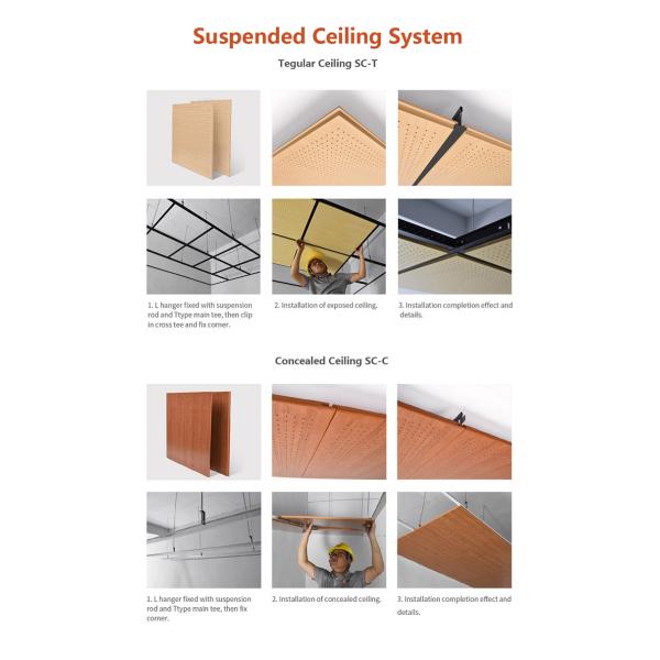 Sustainable MDF Perforated Acoustic Panel With High Sound Insulation Easy To Clean