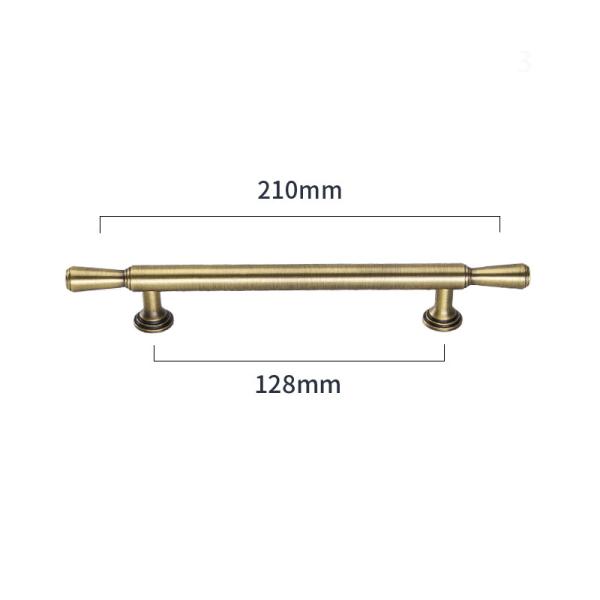 Long Solid Brass Cabinet Pull Handles For Villa Apartment