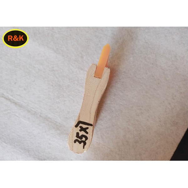Yellow Screen Printing Squeegee Blades Wooden Handle 75A 40cm Length