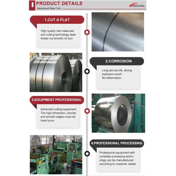 Hot Dipped Galvanized Steel Coil Manufacturers Gi Coils 1.20-4.60mm