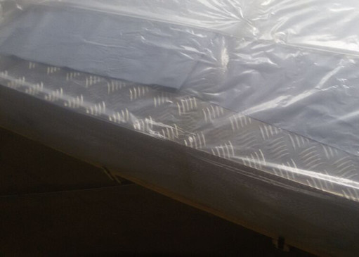 1060 Five Bars Pattern Aluminium Checker Plate , Aluminium Chequered Sheet Baseboard