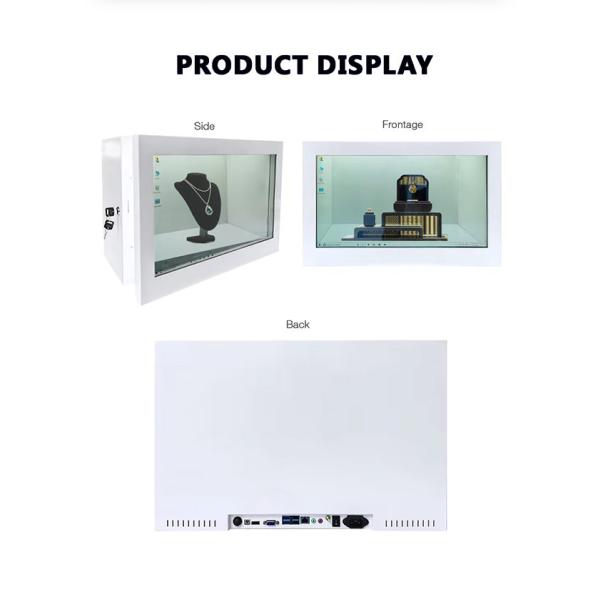 TFT Transparent Lcd Display Cabinet 32 Inch-65 Inch Clear LCD Screen 350cd/m2
