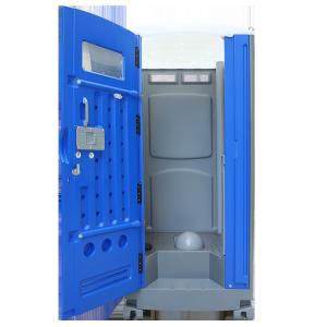 Blue HDPE Portable Toilet Mobile Restrooms Shower Sanitary Cabin