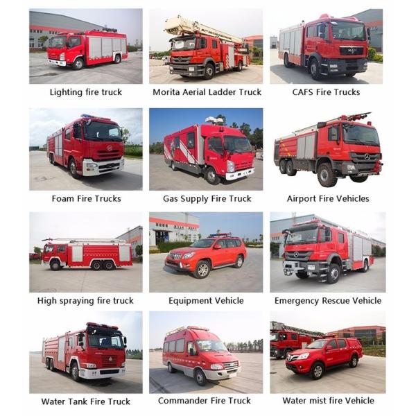 265Kg Six Seats 6x4 Drive Fire Equipment Truck which Loaded 168 Sets Fire Equipment