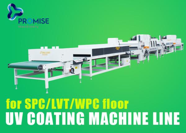 Quality 27m UV Coating Machine Line SPC / LVT / WPC Floor 164mm*1450mm Doctor Roller for sale