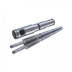 China Twin Conical Screw Barrel For Extrusion Machine For Blow Film Granulator on sale