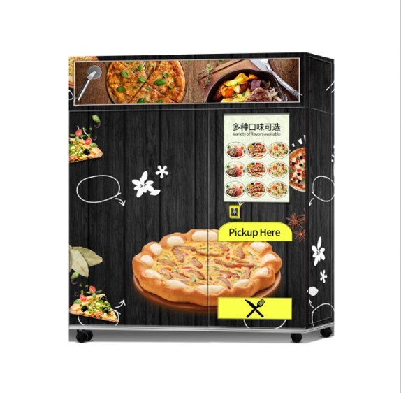 Haloo Smart Pizza Vending Machine 3000W For Hamburger Cake OEM