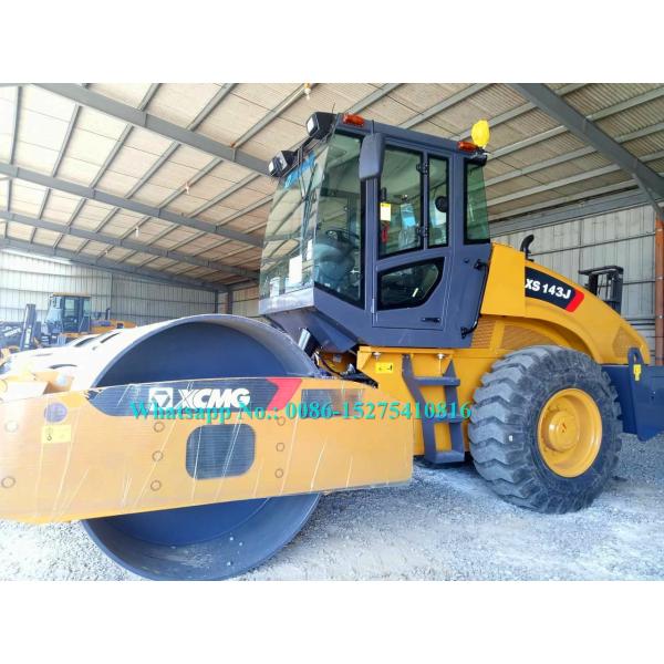 Mechanical Control 14 Ton Road Roller Machine XCMG XS143J With Air Conditioner