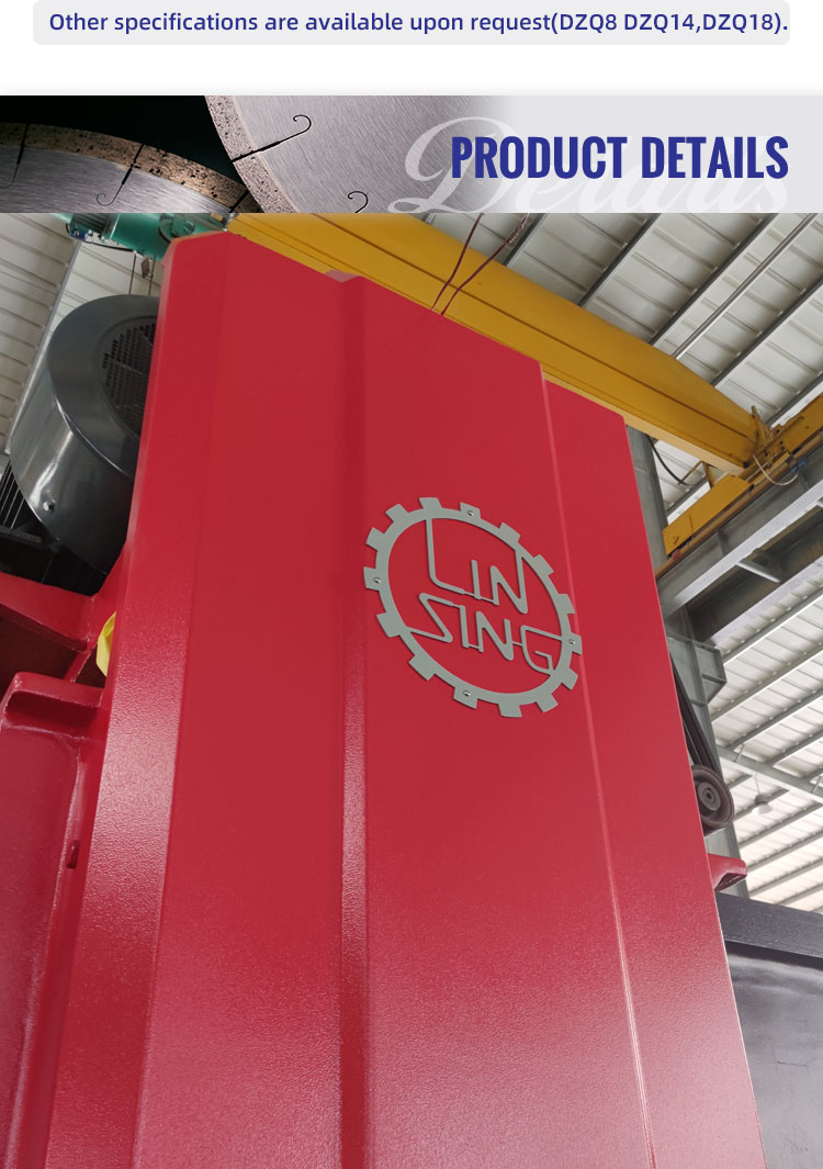 Single Arm Multi-blade Stone Cutting Machine for Granite Block in Red Stone Machinery