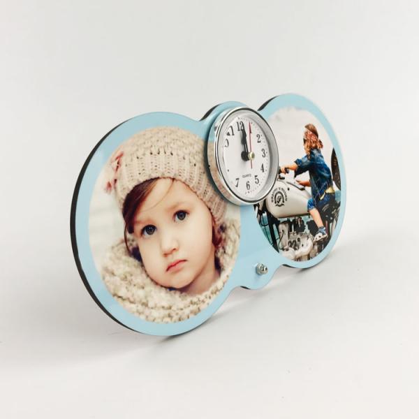 Quality Sublimation Coating Wooden 5mm Thickness Digital Alarm Clock for sale