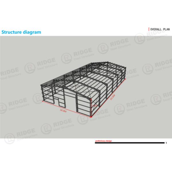 Pre Fabricated Steel Structure Construction , Industrial Metal Structure Fabrication