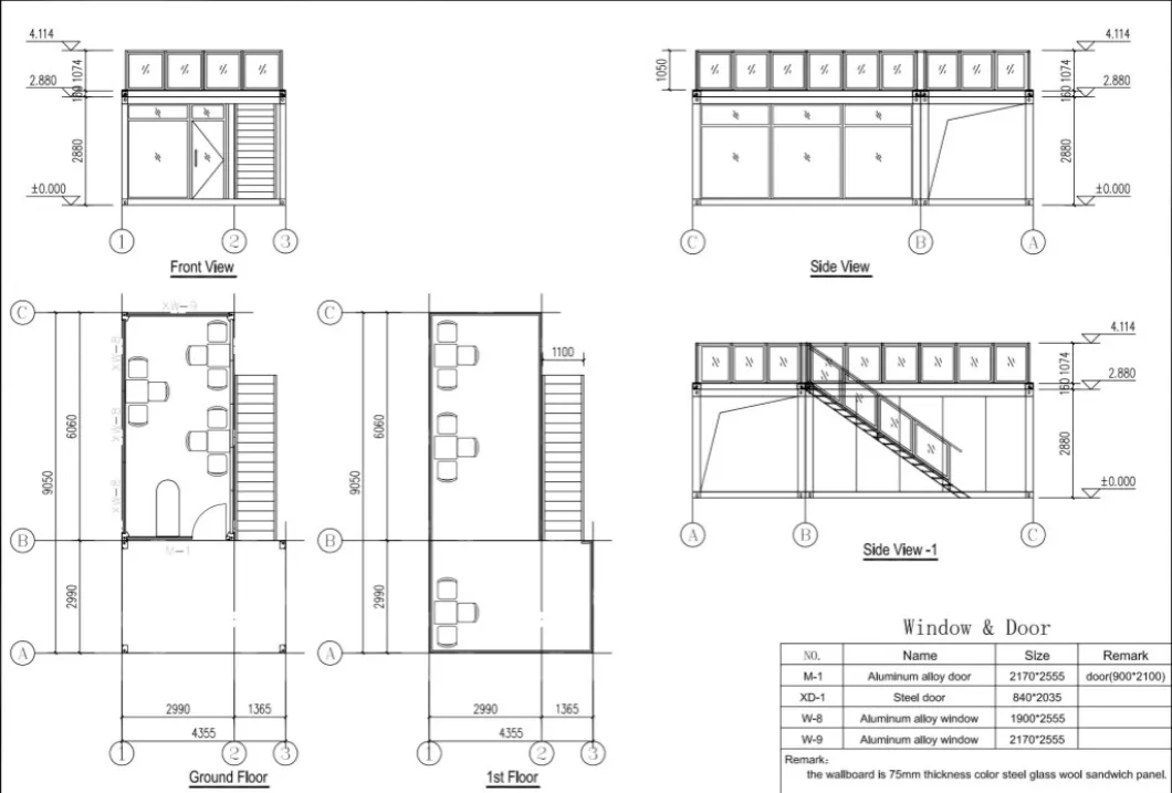 Luxury 40FT Steel Mobile Modular Mini Tiny Prefab Cafe Outdoor Mobile Container House for Sale