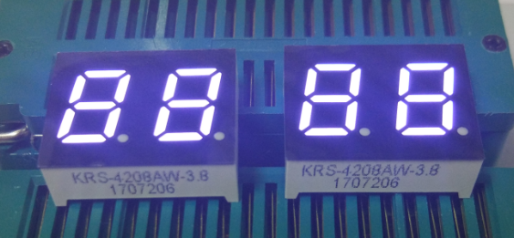 White 0.4 Inch Dual Digit 7 Segment LED Displays Common Anode