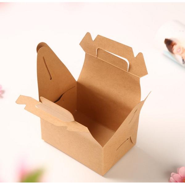 Classic Style Kraft Paper Cake Box For Wedding / Activity / Gift Box