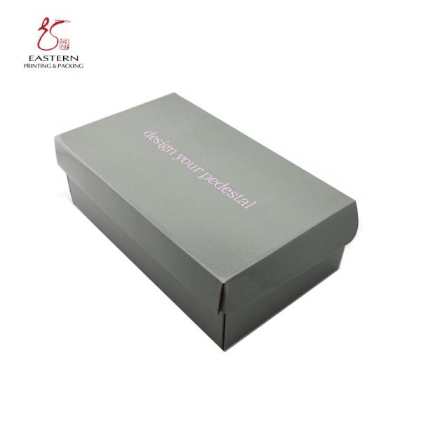 Recycled Corrugated Shoe Box for Simple And Classic Shoe Packaging Made from Recyclable Material