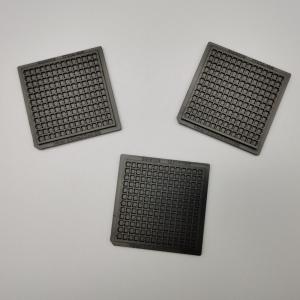 China 2 Inch Square Portable Black Plastic IC Chip Tray For IC Devices on sale