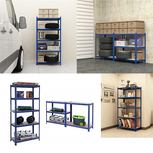 5 Tier Galvanized Steel Storage Rack Metal Shelves For Garage Corrosion Protection