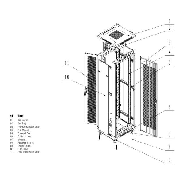SPCC Network Rack Cabinet