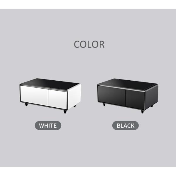 2024 Smart Coffee Table Mini Wireless Charging Dual Door Refrigerator for Living Room Furniture