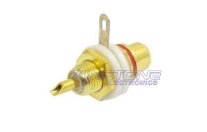 China Female RCA Coaxial Cable Connector with Panel Mount Jack Crimp Plugs for 75 Coax on sale