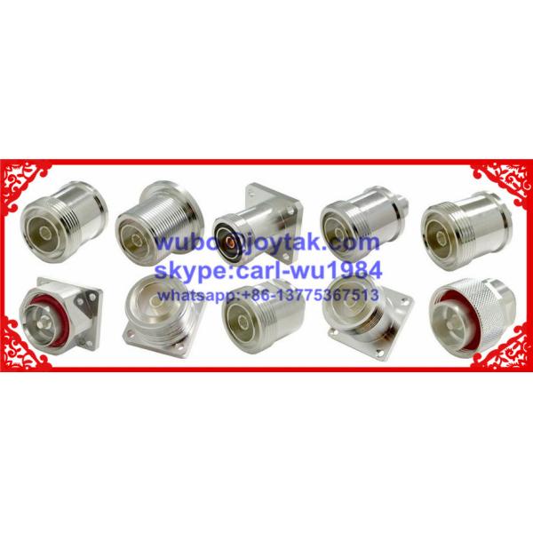 RoHS compliance all brass made RF connector N male straight 7/8 feeder cable clamp type high quality 50ohm