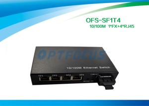 China 1310nm 20KM SC Optical Fiber Switch , 10Mbps / 100Mbps Switch 12G Single Mode Fiber on sale