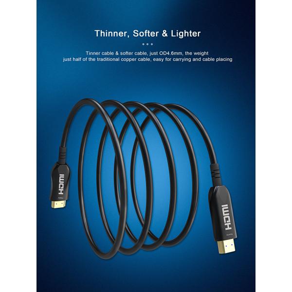 AOC 100 Foot 30M Fiber Optical HDMI Cable Support 4K Slim Flexible