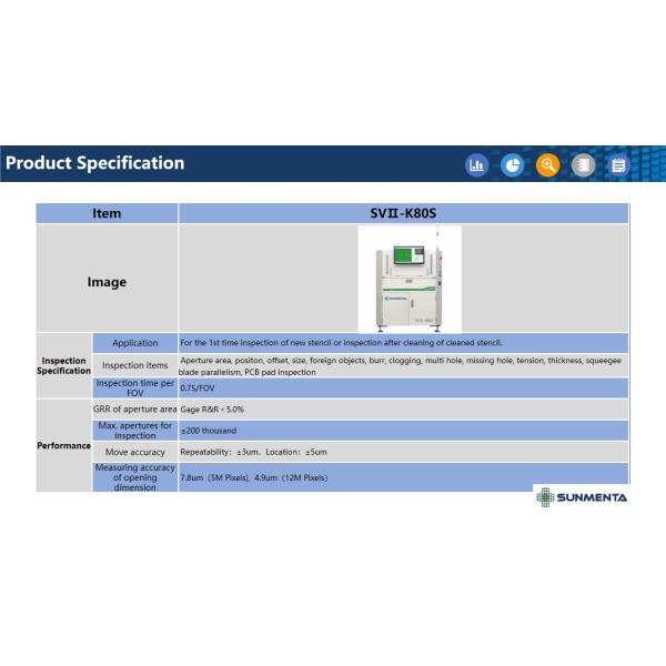 Sunmenta automatic AOI Stencil Mask Inspection Machine System SVII-K80S for 736*736 stencil frame size