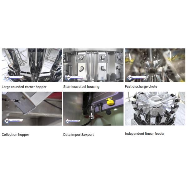 120p/M Smart Multihead Weigher Packing Machine High Sensitivity