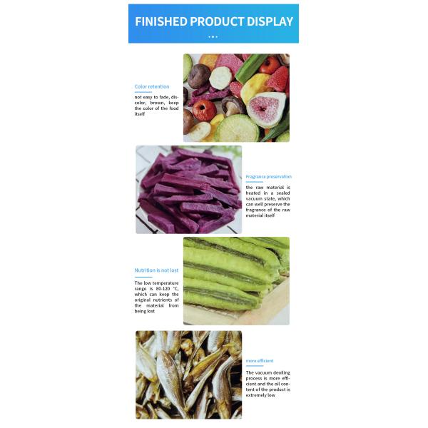 Stainless Steel Fruit And Vegetables Seafood French Fries Chicken Industrial Vacuum Fryer