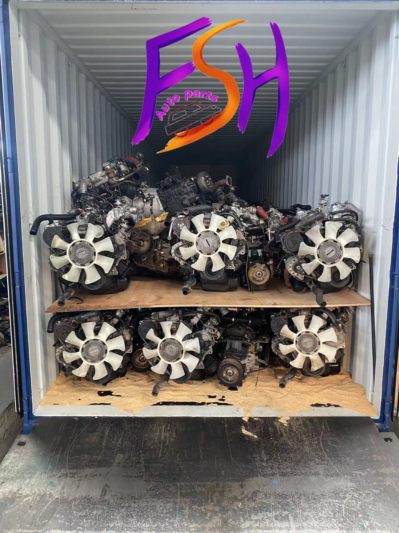 Fuel-efficient D6AB Second hand Used Diesel Engine Assembly for Hyun dai trucks