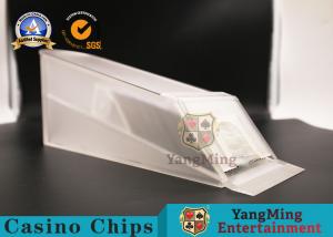 China Transparent 6 Deck Cards Poker Dealer Shoe Black Jack Size 325*100*135mm on sale
