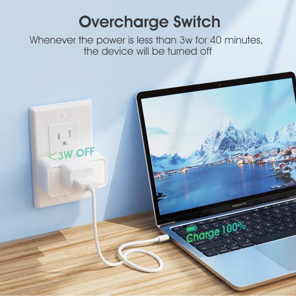 Tuya Smart WiFi Socket 16A Plug with Timing, Power Monitoring, Alexa & Google Home Compatibility, Smart Life App for Smart Home